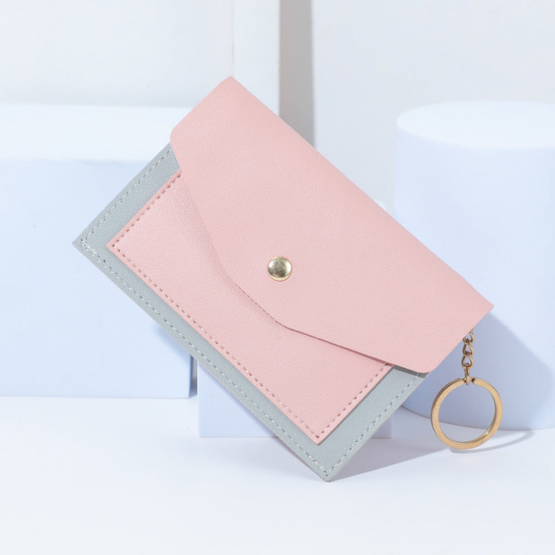 Contrast Color Multiple Slots Company Gift Card Holder