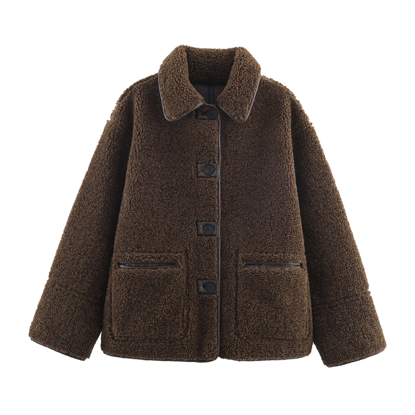 Autumn Double-sided Lapel Pocket Decoration Two-way Jackets