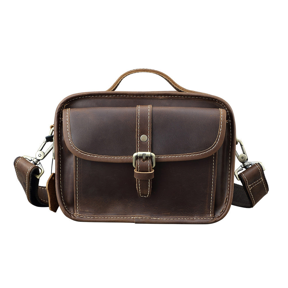 Men's Layer Cowhide Leather Genuine High-grade Crazy Bags