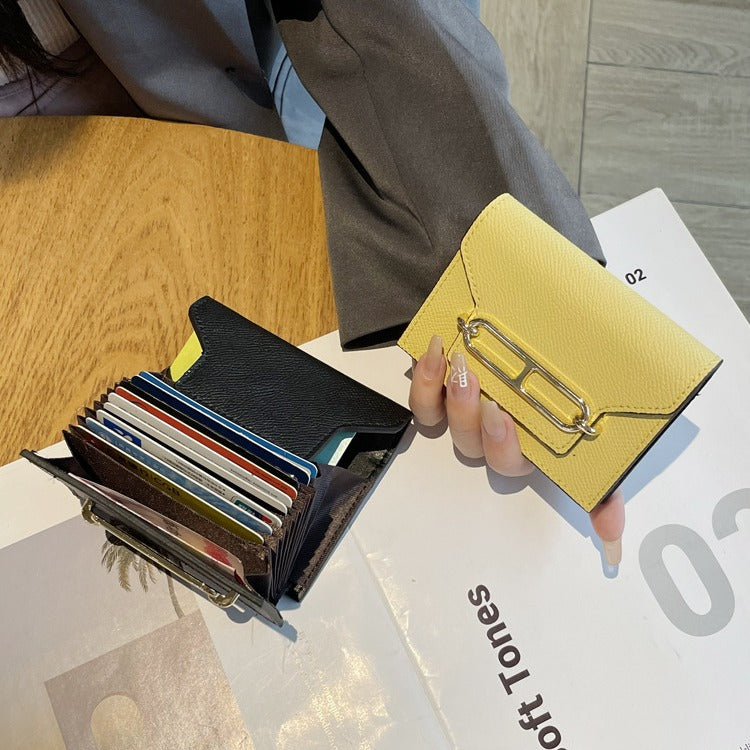 Women's Genuine Leather First Layer Cowhide Korean Card Holder