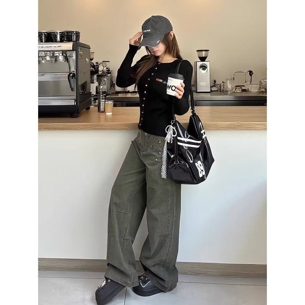 Women's Popular Lazy Literary Simplicity Casual Fashion Pants