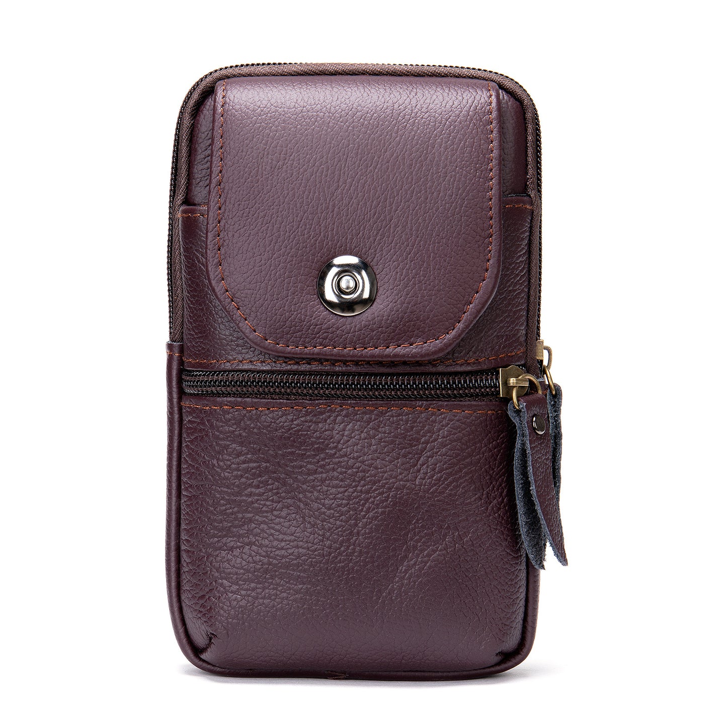 Men's Durable Innovative Cell Leather Cowhide Men's Waist Packs