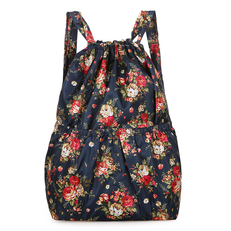 Beautiful Folding Drawstring Pocket Large Capacity Backpacks