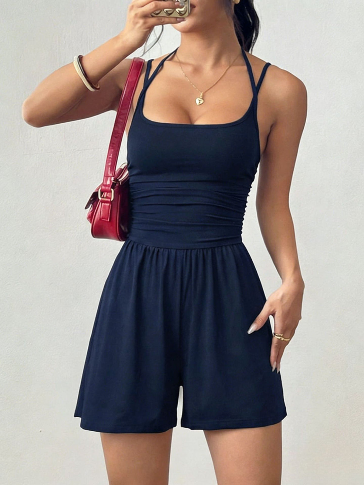 Women's Summer Sling Casual Wide Leg Loose Women's Jumpsuit/clothing