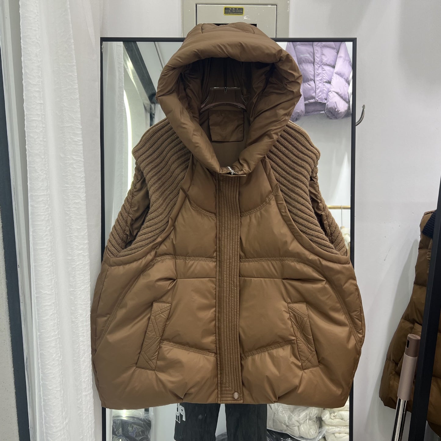Women's Hood Thick Wool White Duck Korean Jackets