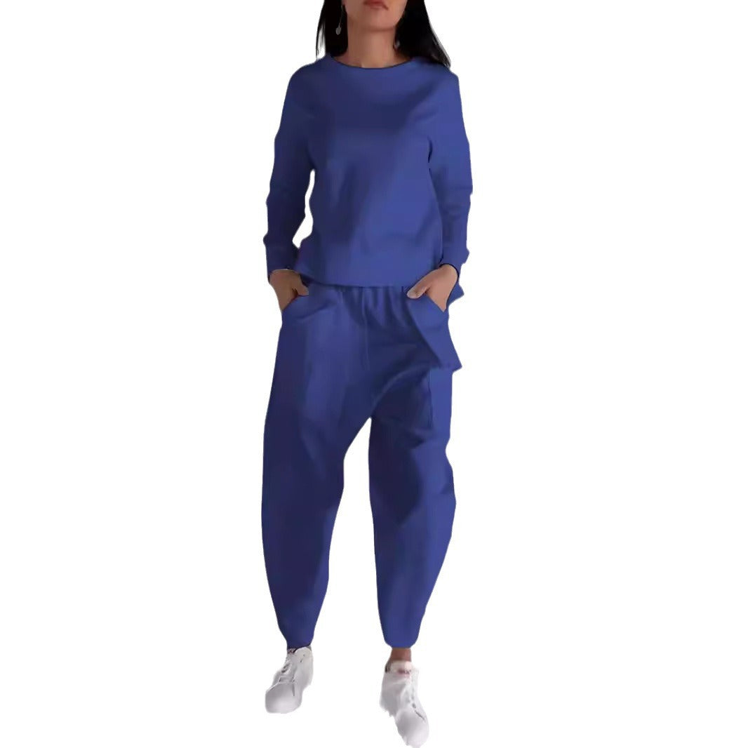 Autumn Craft Trendy Sports Solid Color Fashion Casual Suit