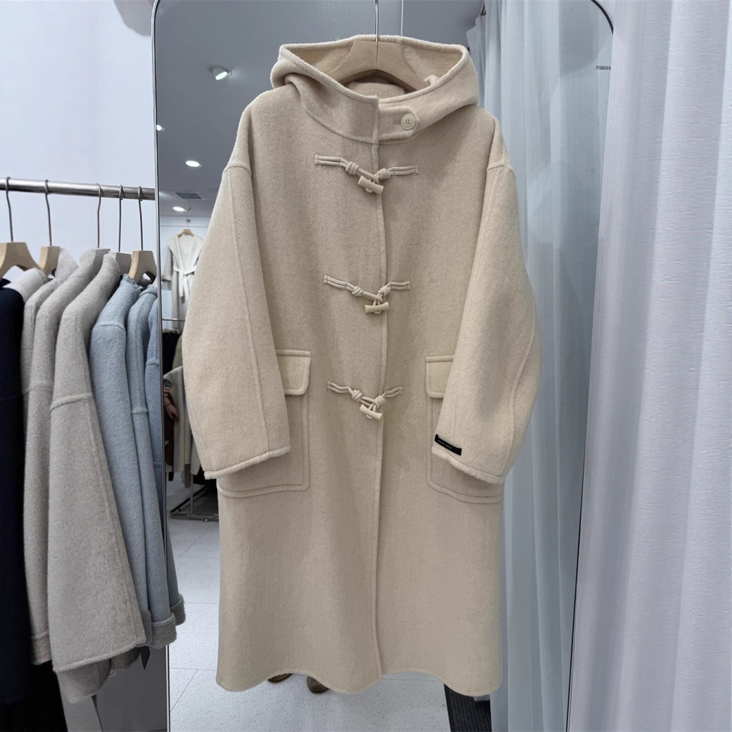 Wool Overcoat Female College Style Thick Coats