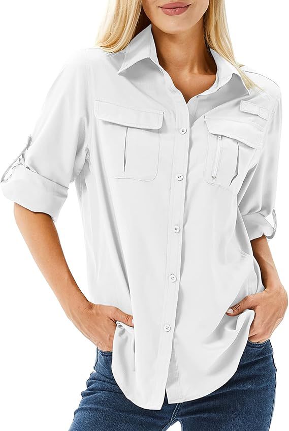 Women's Casual Wind Speed Dry Stretch Zipper Lapel Blouses