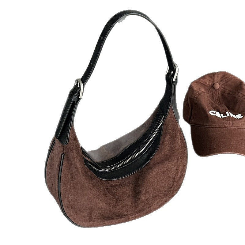 Women's Elegant Underarm Genuine Leather Advanced Texture Bags