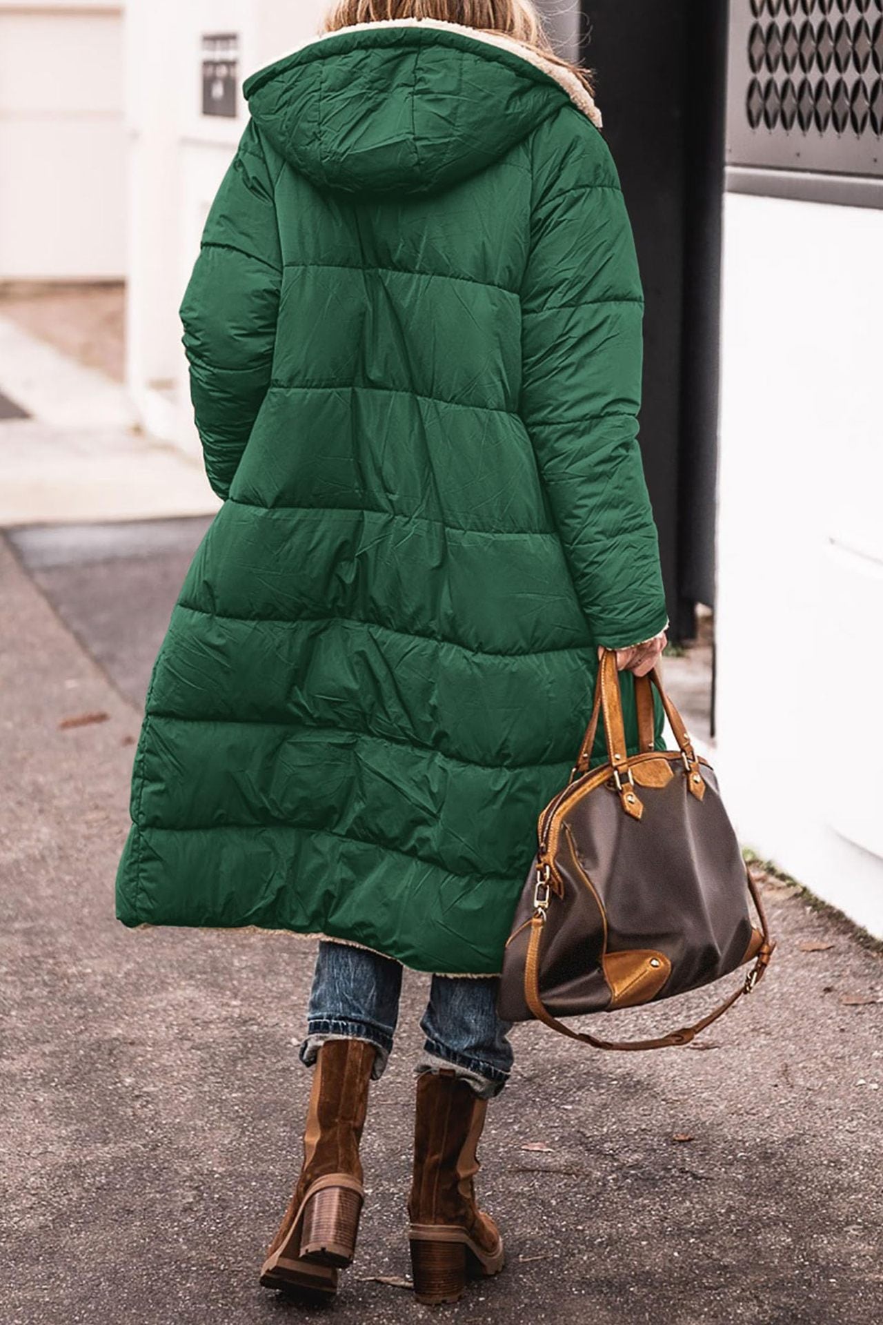 Solid Color Hooded Cotton Long Sleeve Coats