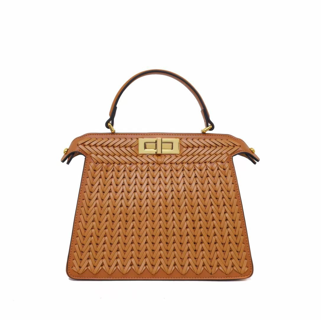 New Women's Woven Long Double Fashion Handbags