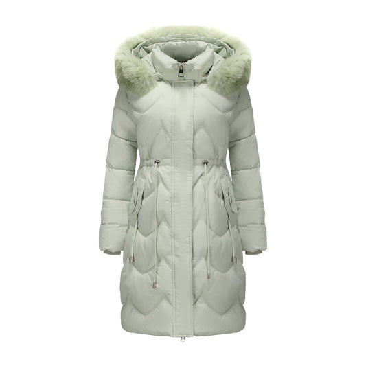 Women's For Winter Big Fur Collar Mid-length Coats