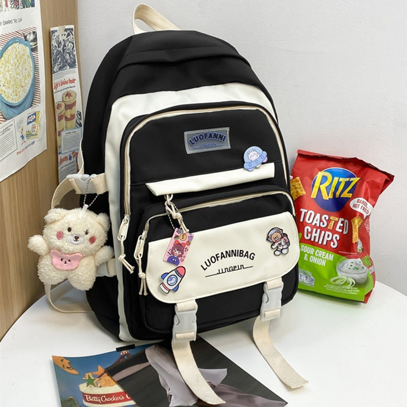 Female Mori Durable Junior High Large Middle School Students' Schoolbags