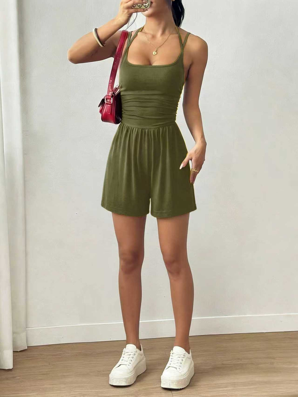 Women's Summer Sling Casual Wide Leg Loose Women's Jumpsuit/clothing