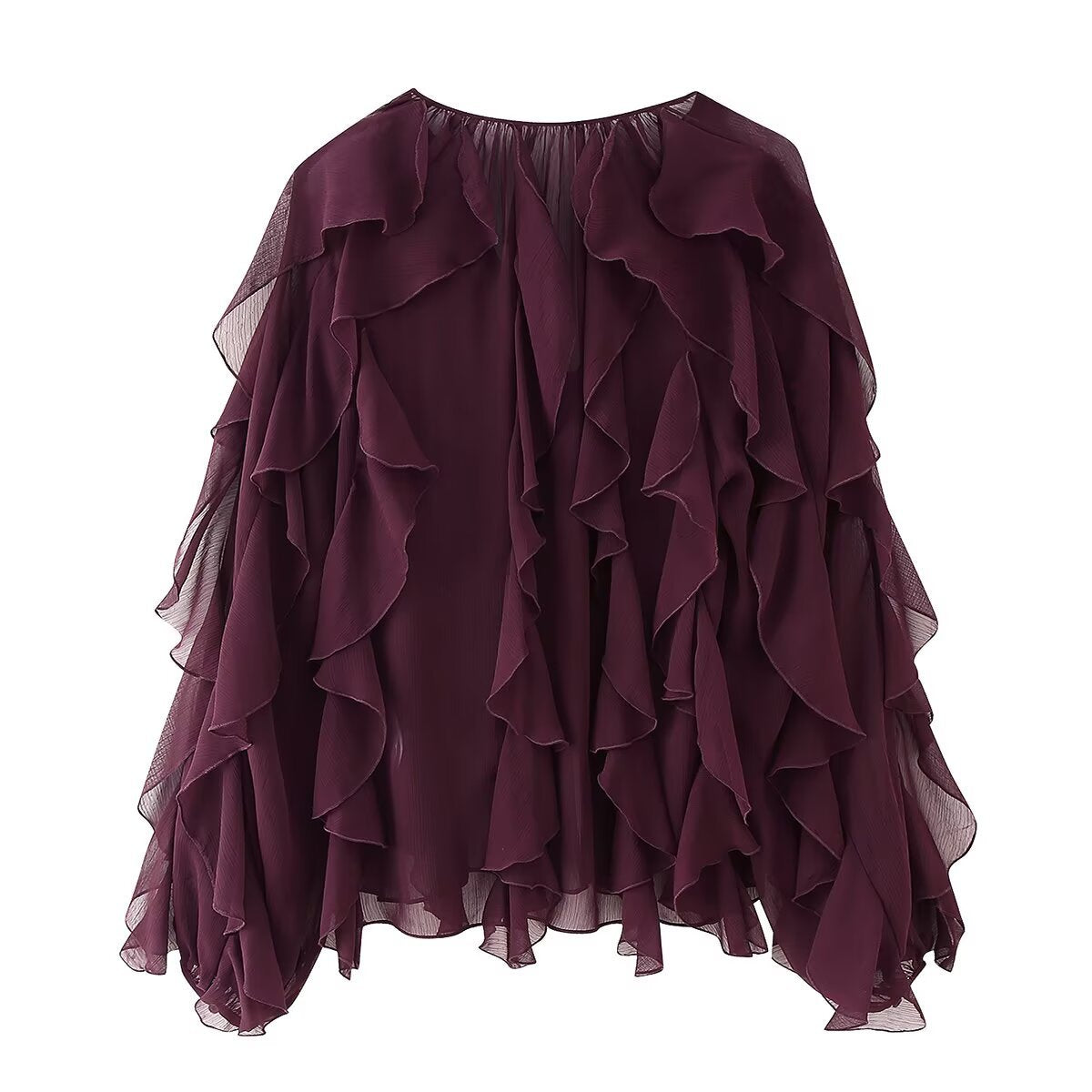 Women's Homemade Classic Fashion Laminated Decoration Shirt Blouses