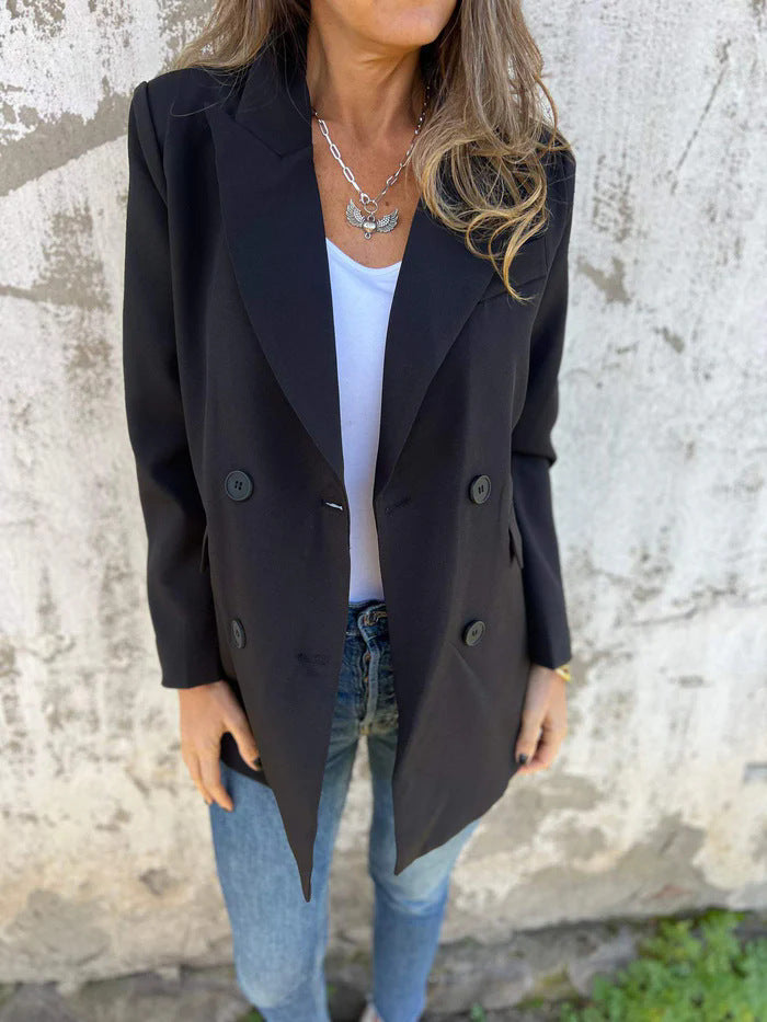Women's Solid Color Fashion Long Sleeve Button Clothing