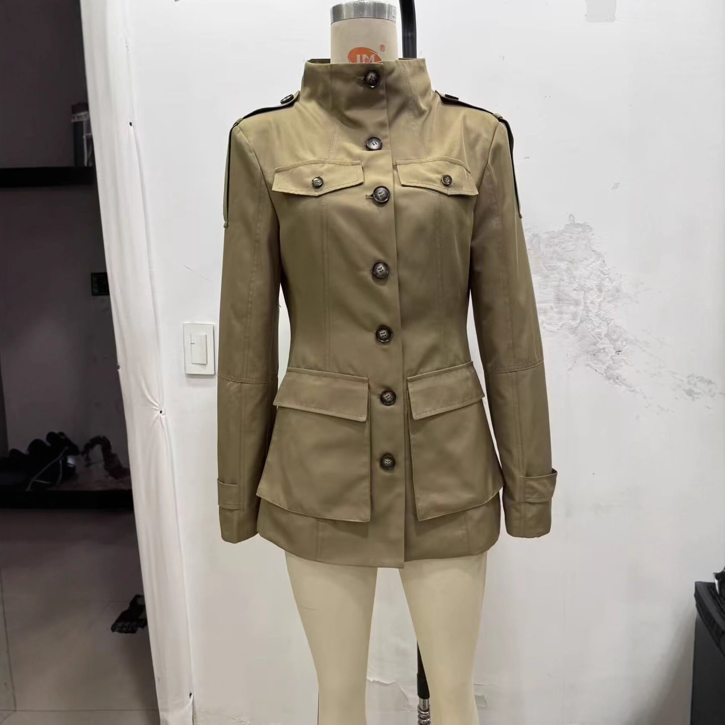 Women's Autumn Graceful Fashionable Casual Strap Decoration Coats