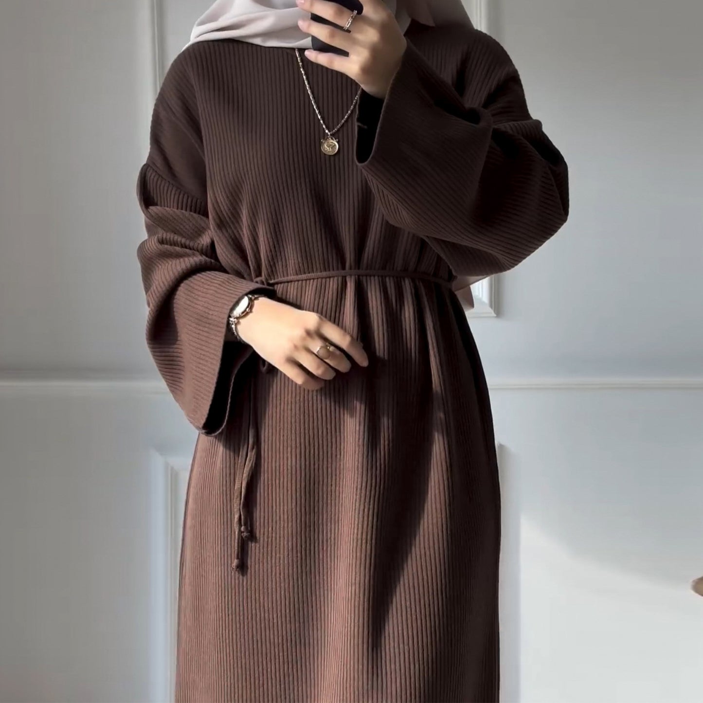 Attractive Classy Thickened Knitting Loose Dress Dresses