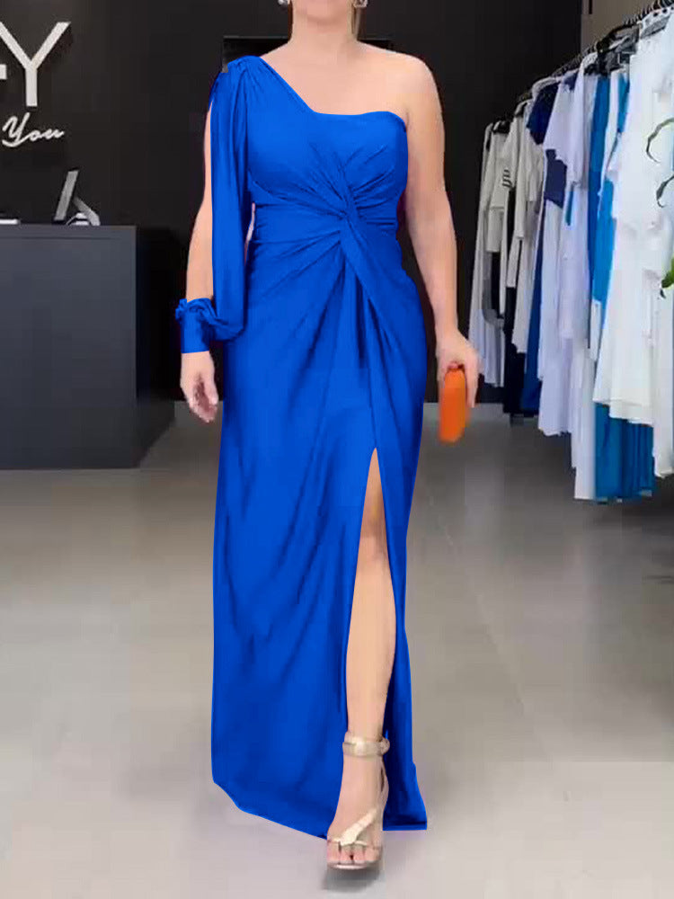 Women's Spring Dress Fashionable Temperament Cinched Waist Dresses