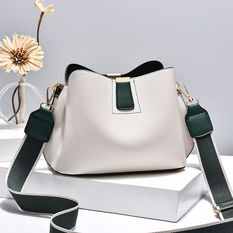 Women's Texture Soft Leather Large Capacity Temperament Crossbody Bags