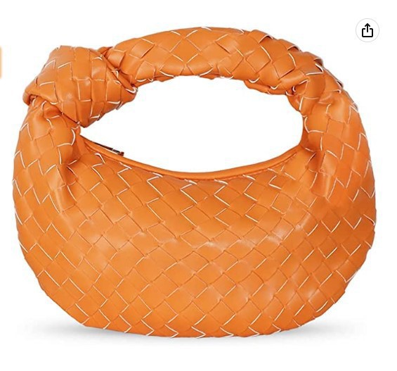 Woven Popular Horn Knotted Portable Underarm Handbags