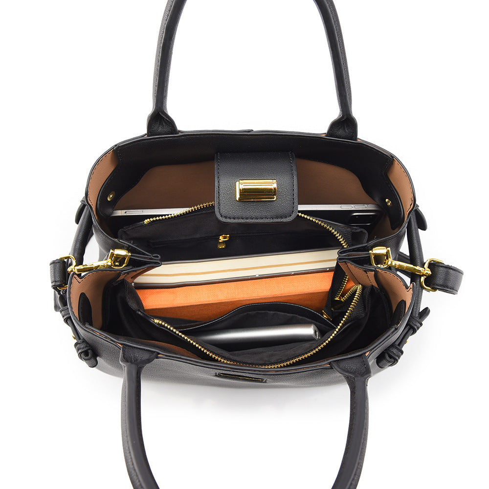 Women's Fashion High-grade Large Capacity Soft Leather Tote Bags