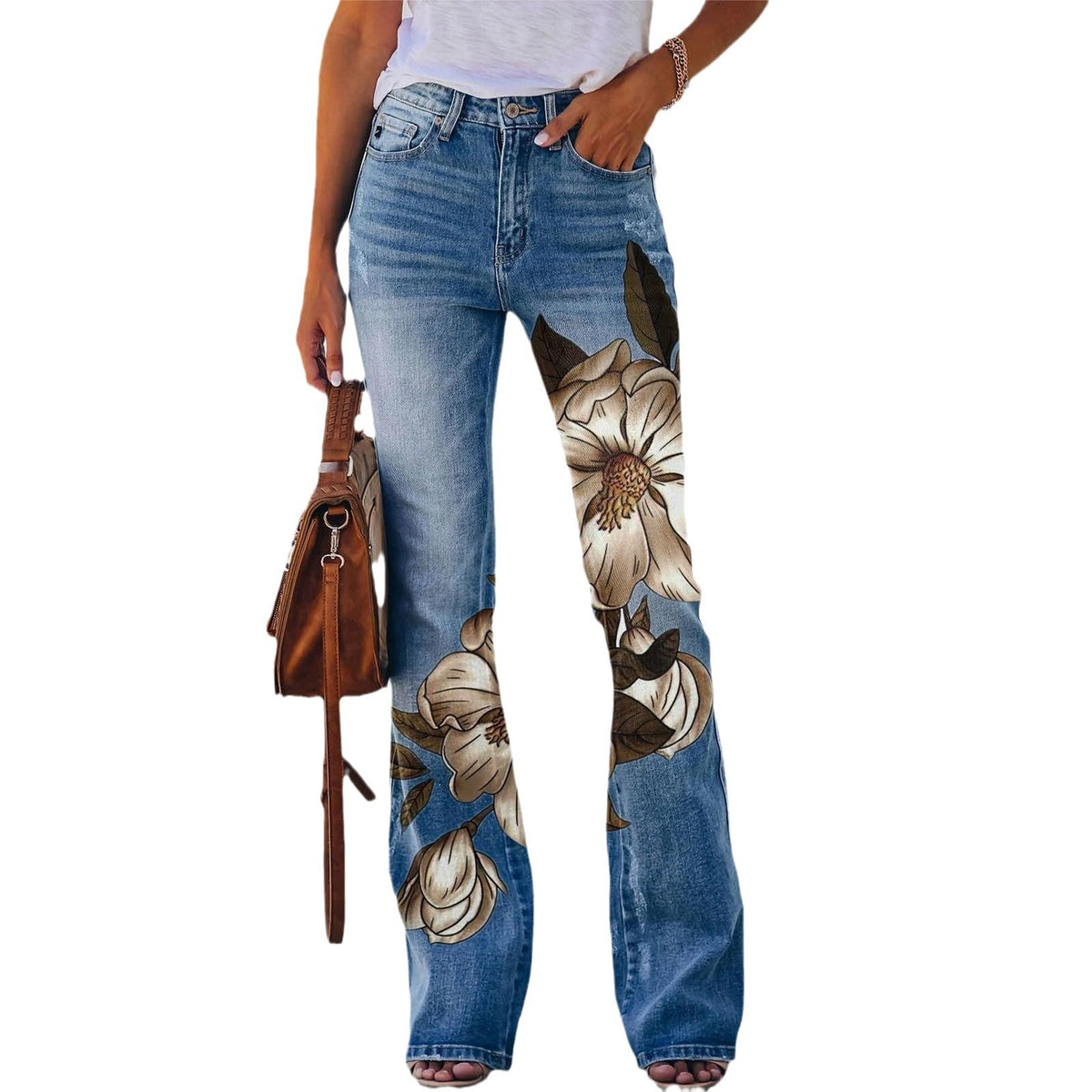 Women's Imitation Fashion Casual Trousers Thin Women's Jeans