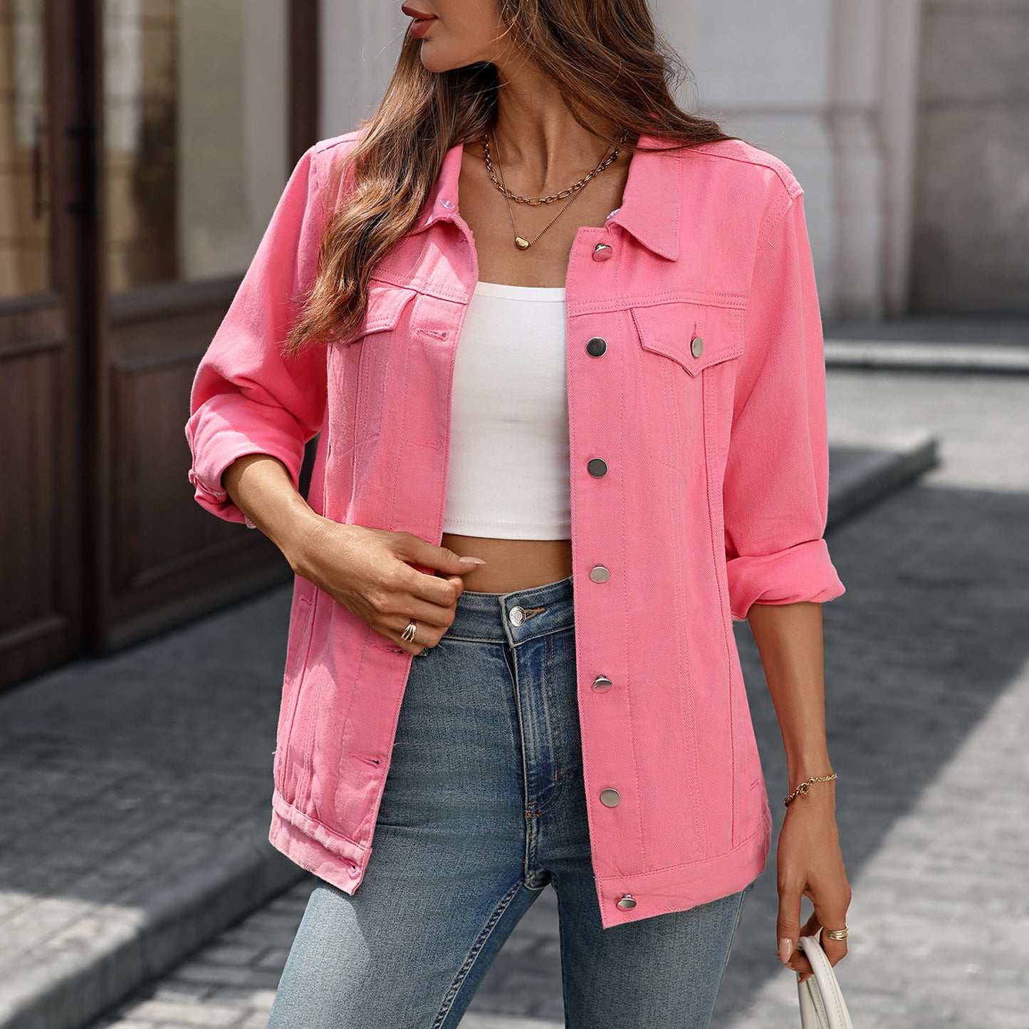 Women's Classic Retro Loose Denim For Jackets