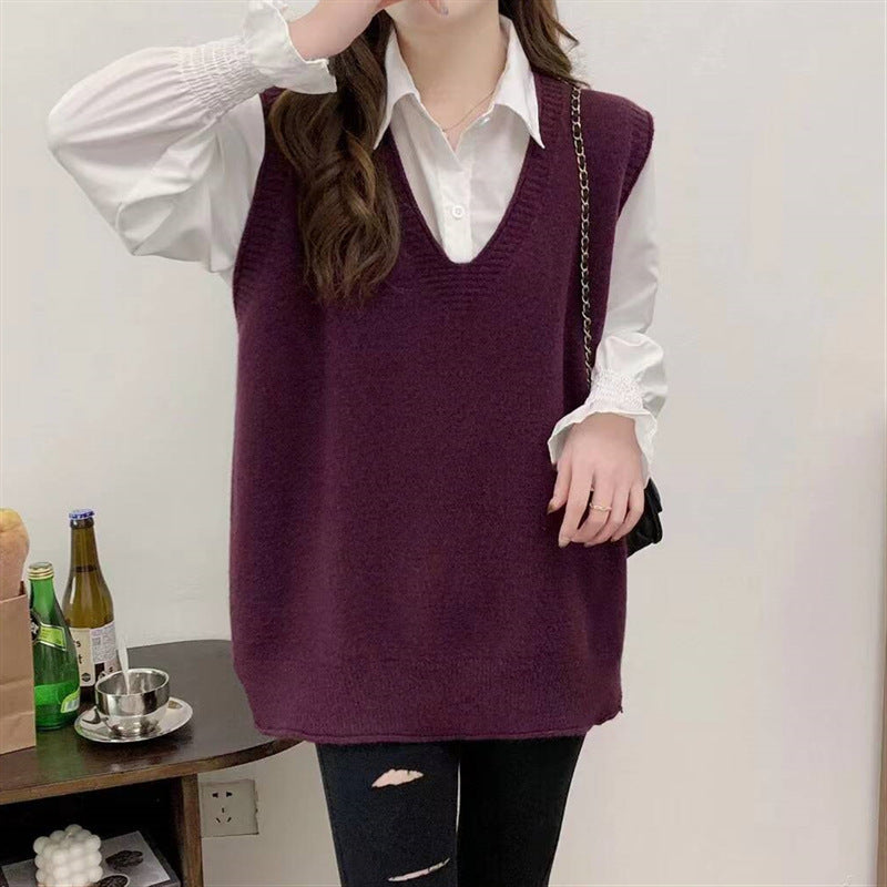 Women's Dress Idle Style Knitted For Simple Women's Vest