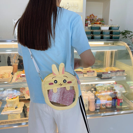 Cute Little Eight Doll Cartoon Embroidered Shoulder Bags