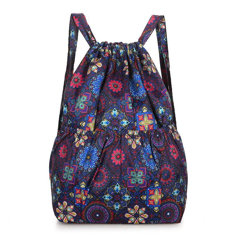 Beautiful Folding Drawstring Pocket Large Capacity Backpacks