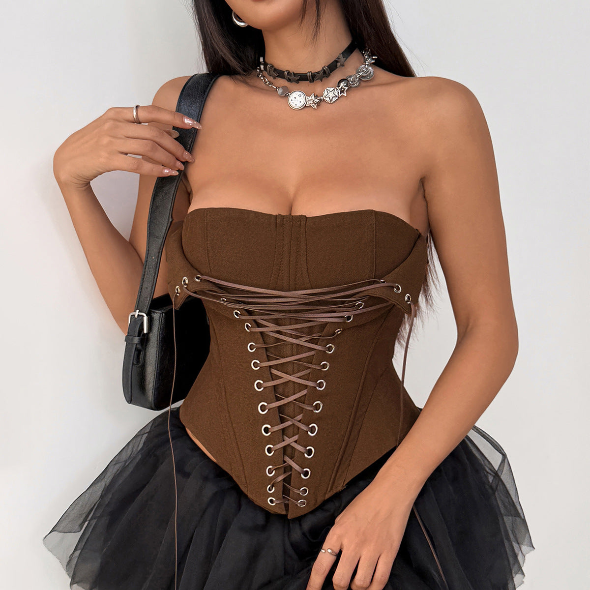 Design Hot Style Fishbone Fashion Corset Tops