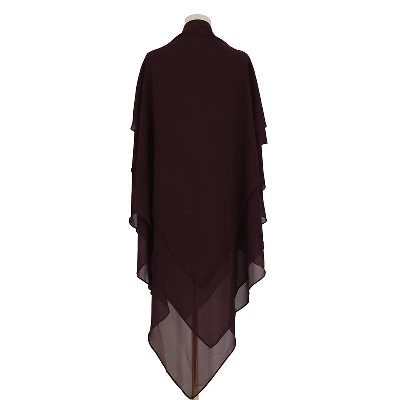 Solid Color Scarf Small Fresh Front Two Layers Dress