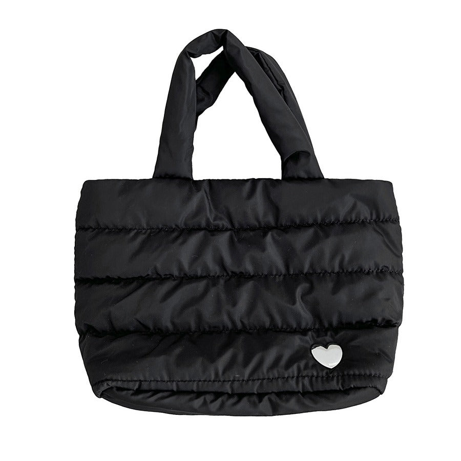 Women's High-grade Love Jacket Down Niche Horizontal Handbags