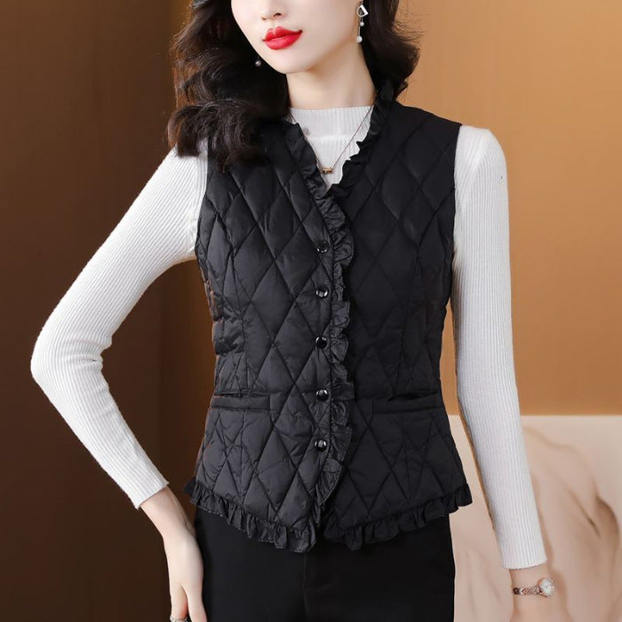 Down Winter Outer Wear Lightweight Bottoming Women's Vest