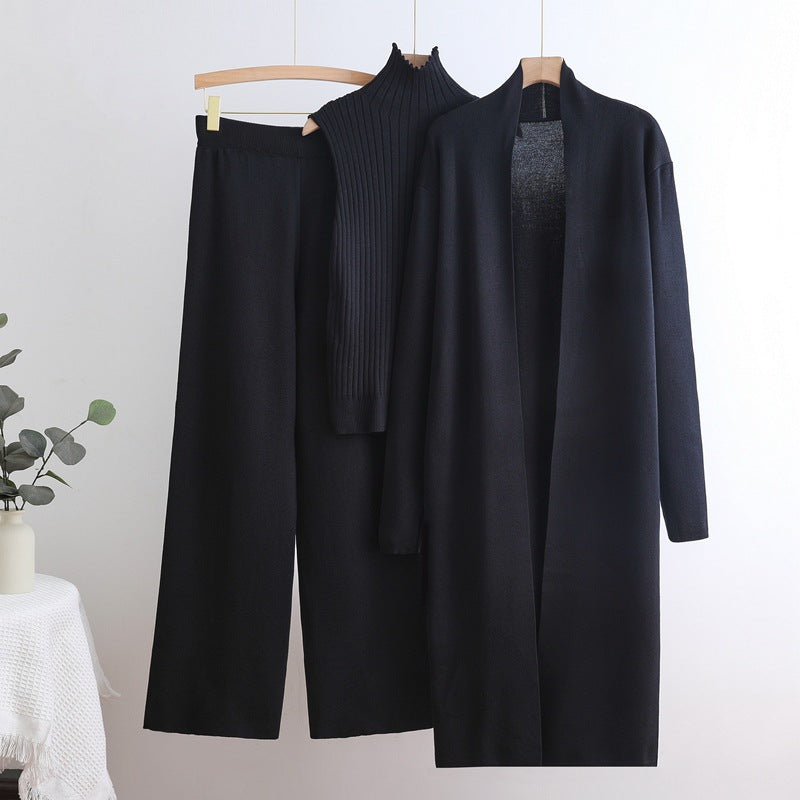 Long Trench High Neck Inner Wear Elastic Waist Suits