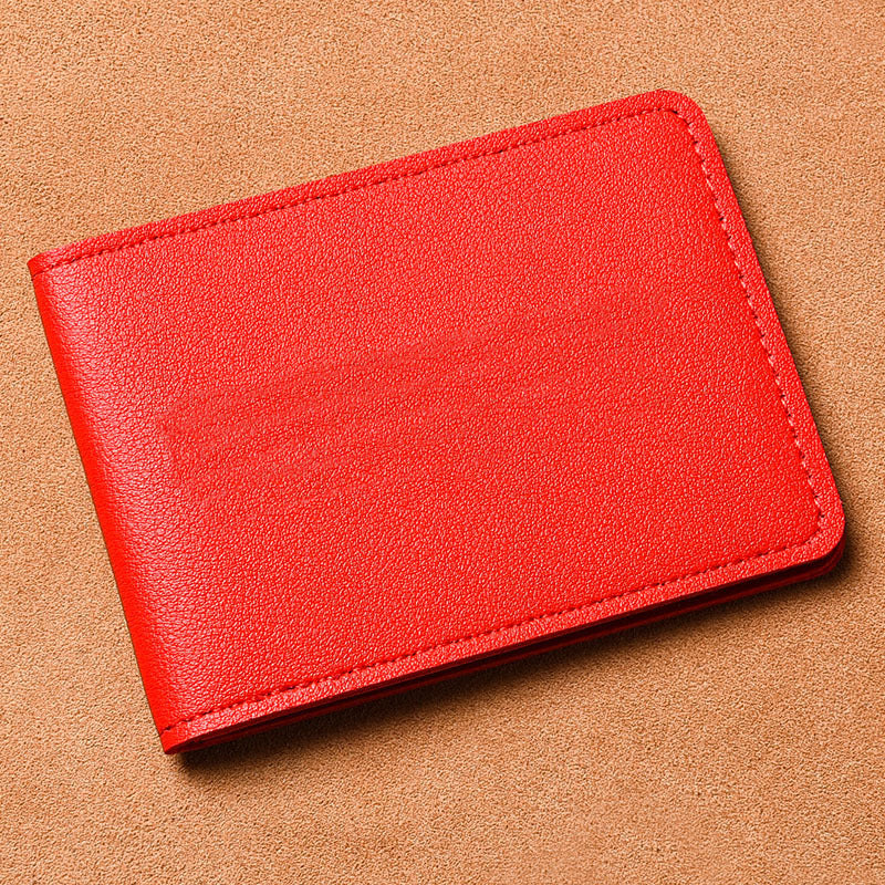 Blank Color Driving License Leather Protective Id Package
