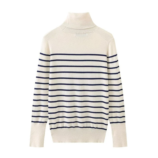 Women's French Basic Stand Collar Bottoming Shirt Sweaters