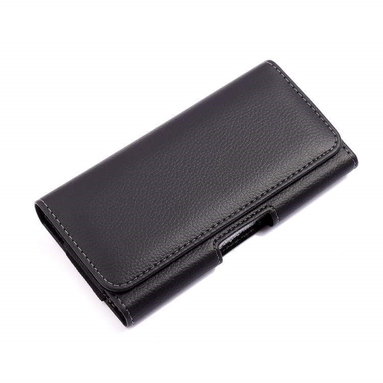 Men's Elderly Durable Leather Flare Cut Pants Horizontal Shell Construction Men's Waist Packs