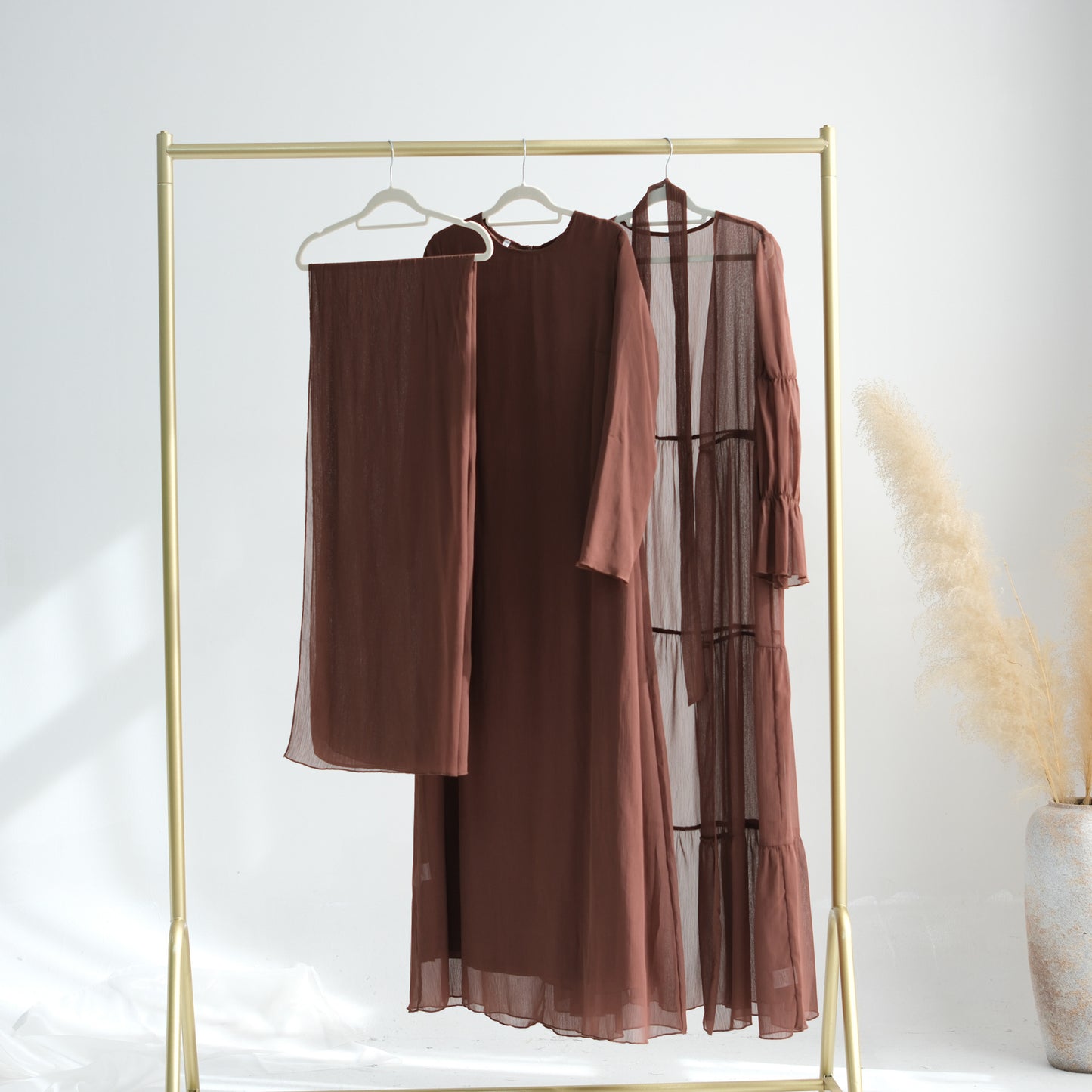 Turkey Encounter Elegant Chiffon Wrinkle Two-piece Dresses