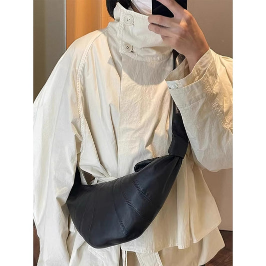 Women's Croissant Sheepskin Niche French Style Dumpling Bags