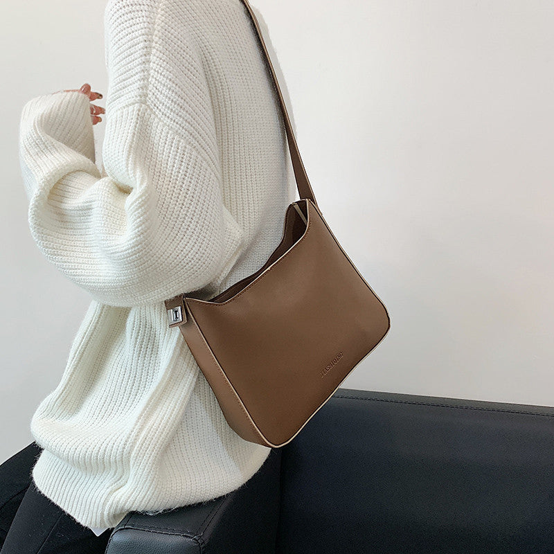 Women's Autumn Style High-grade Retro Minimalist Underarm Bags