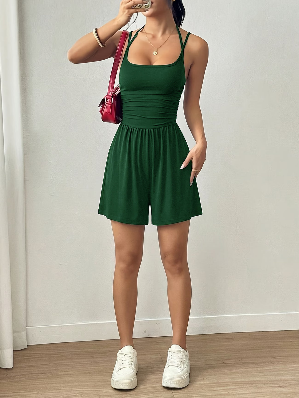 Women's Summer Sling Casual Wide Leg Loose Women's Jumpsuit/clothing
