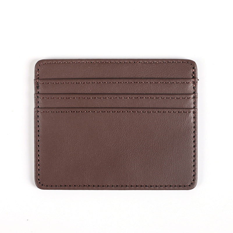 Leather Large Capacity Multiple Slots Female Card Holder