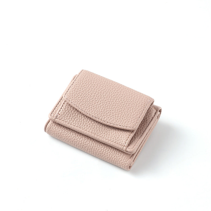 Women's Short Simple Multiple Slots Zipper Mini Bags