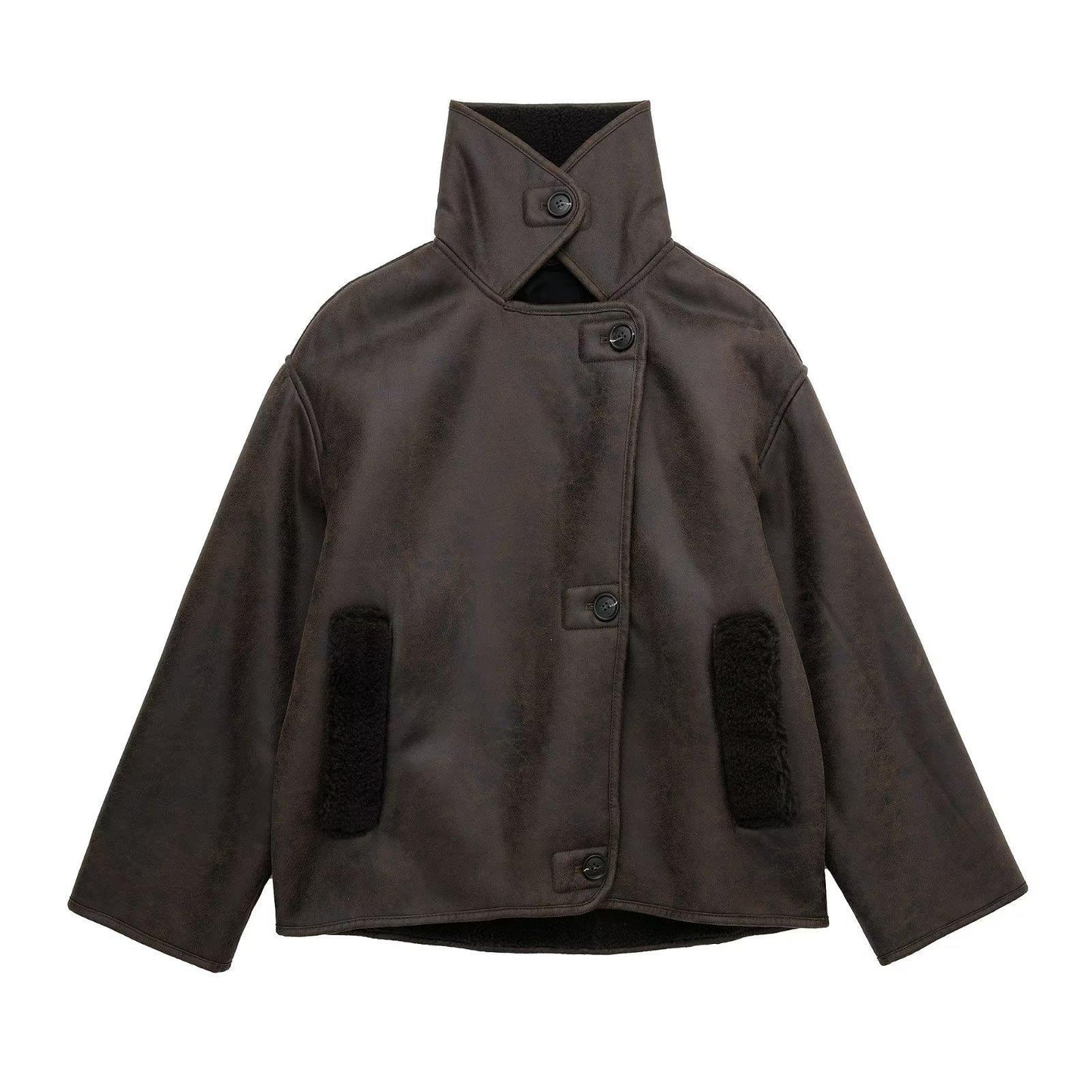 Women's Autumn Street Fashion Fur Double-sided Jackets