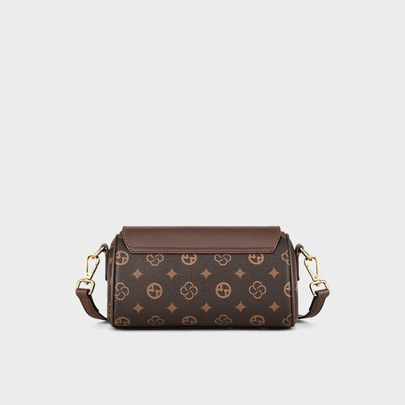 Women's Cylinder Underarm Genuine Leather High-grade Crossbody Bags