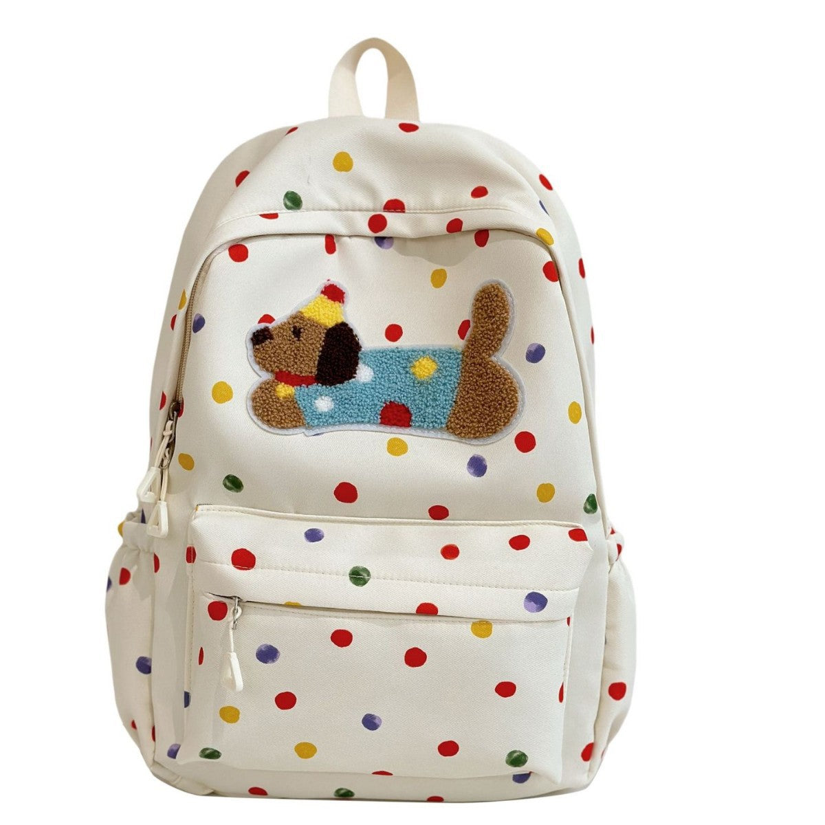 Early High Trendy Polka Dot Large Middle School Students' Schoolbags