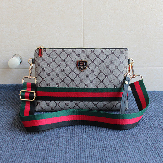 Men's Soft Multifunctional Clutch Unisex Envelope Striped Men's Messenger Bags
