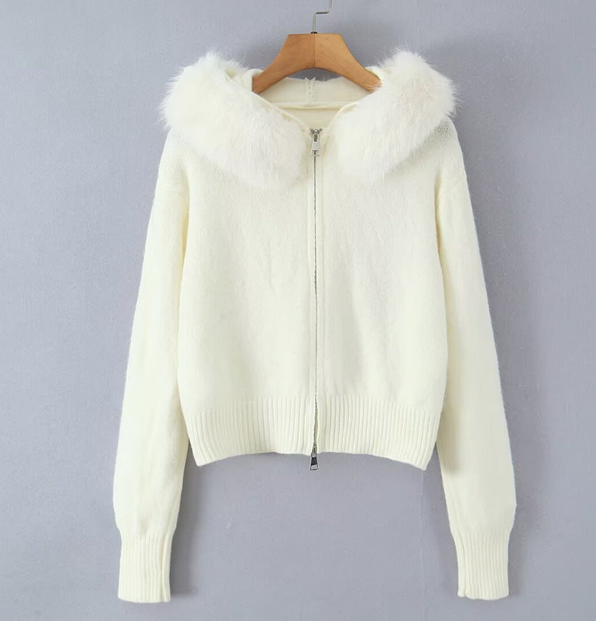 Women's Trendy Fashionable Casual Fur Collar Coats